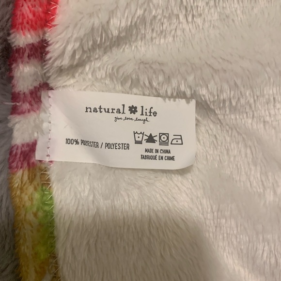 Natural Life “Love” Towel Wrap•Multicolor•
Ruffle Hem•Velcro•Size S/M •NWT - Picture 9 of 13
